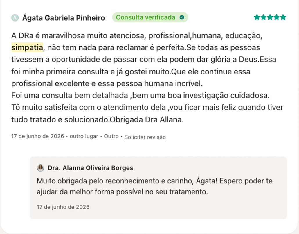 Avaliação de paciente 6